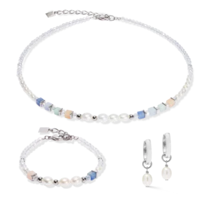 Set Cosmic Pearls soft silber COEUR DE LION