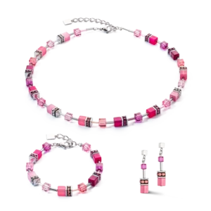 Set GeoCUBE® Iconic Halskette Viva Magenta COEUR DE LION