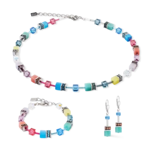 Set GeoCUBE® Iconic Halskette Magic silber COEUR DE LION