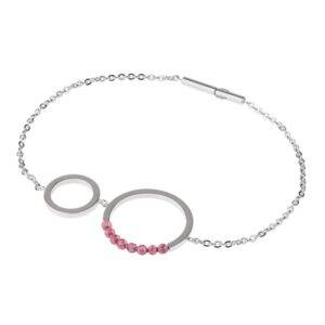 Armband Edelstahl Granat A626.19 Ernstes Design